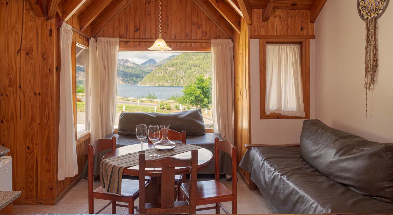 cabaña vip 1 con vista al lago